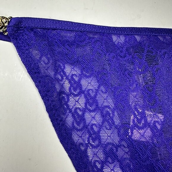 Victoria's Secret ICON Lace Adjustable String Thong - Large - VS Panty NWT - Picture 2 of 7